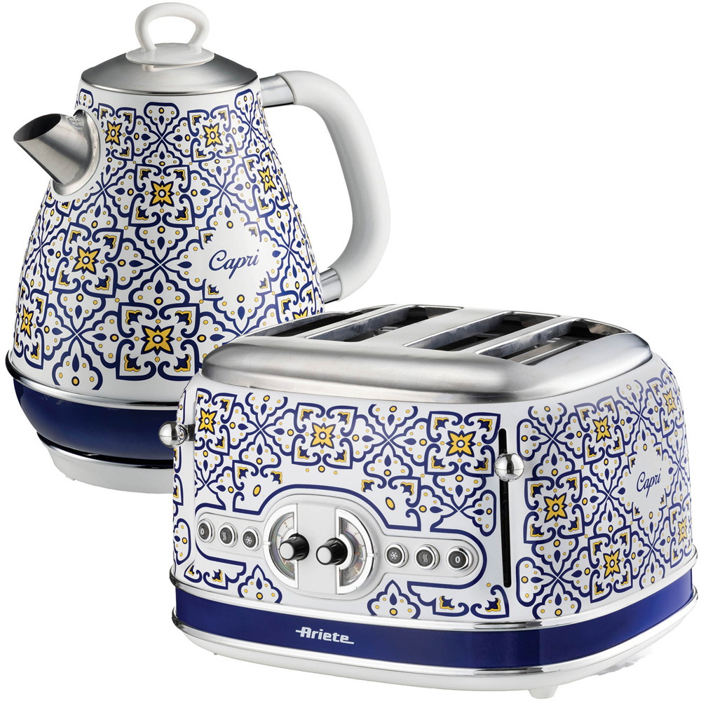 Ariete ARPK54 Capri 1.7L Kettle with 4 Slice Toaster 2000W Image 1