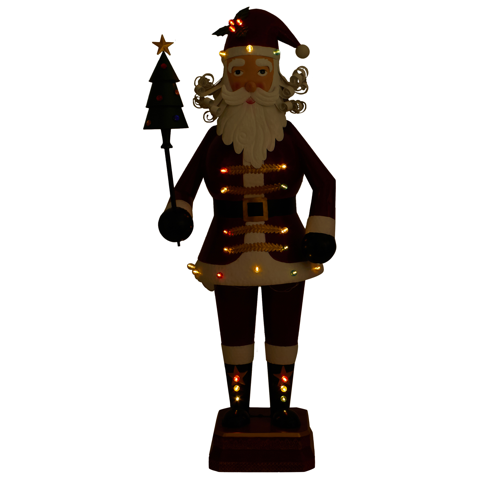 Metal LED Standing Santa Image 4
