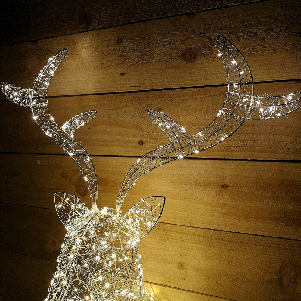 Samuel Alexander Wall Mounted Stag Warm White LED Christmas Decoration Image 4