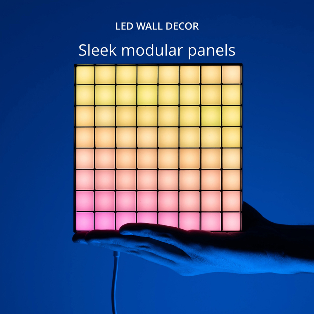 Twinkly Squares 64 RGB LED Smart Panel Light Extension Kit 3 Pack Image 3