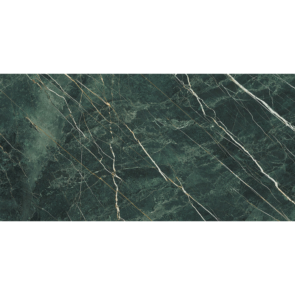 Top Ceramics Green Marble Effect High Gloss Porcelain Wall Tile 1200 x 600mm Image 3