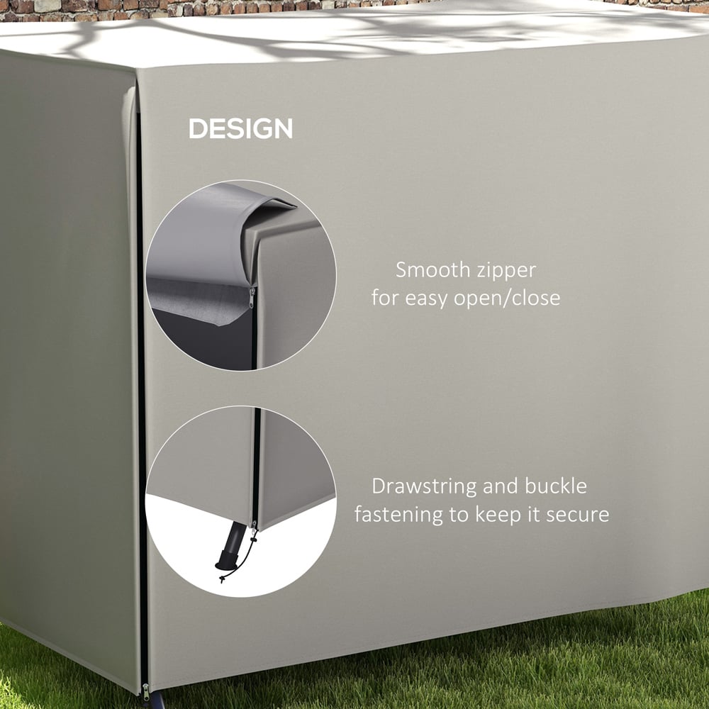 Outsunny Light Grey Garden Furniture Protector Patio Swing Chair Cover Image 6