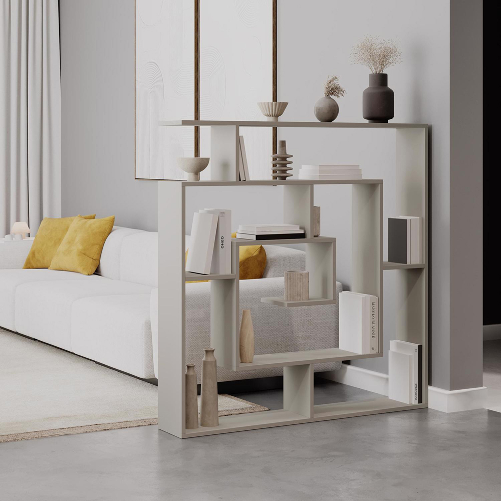 FWStyle Labirent Multi Shelf Sandstone Maze Inspired Room Divider Shelving Unit Image 5