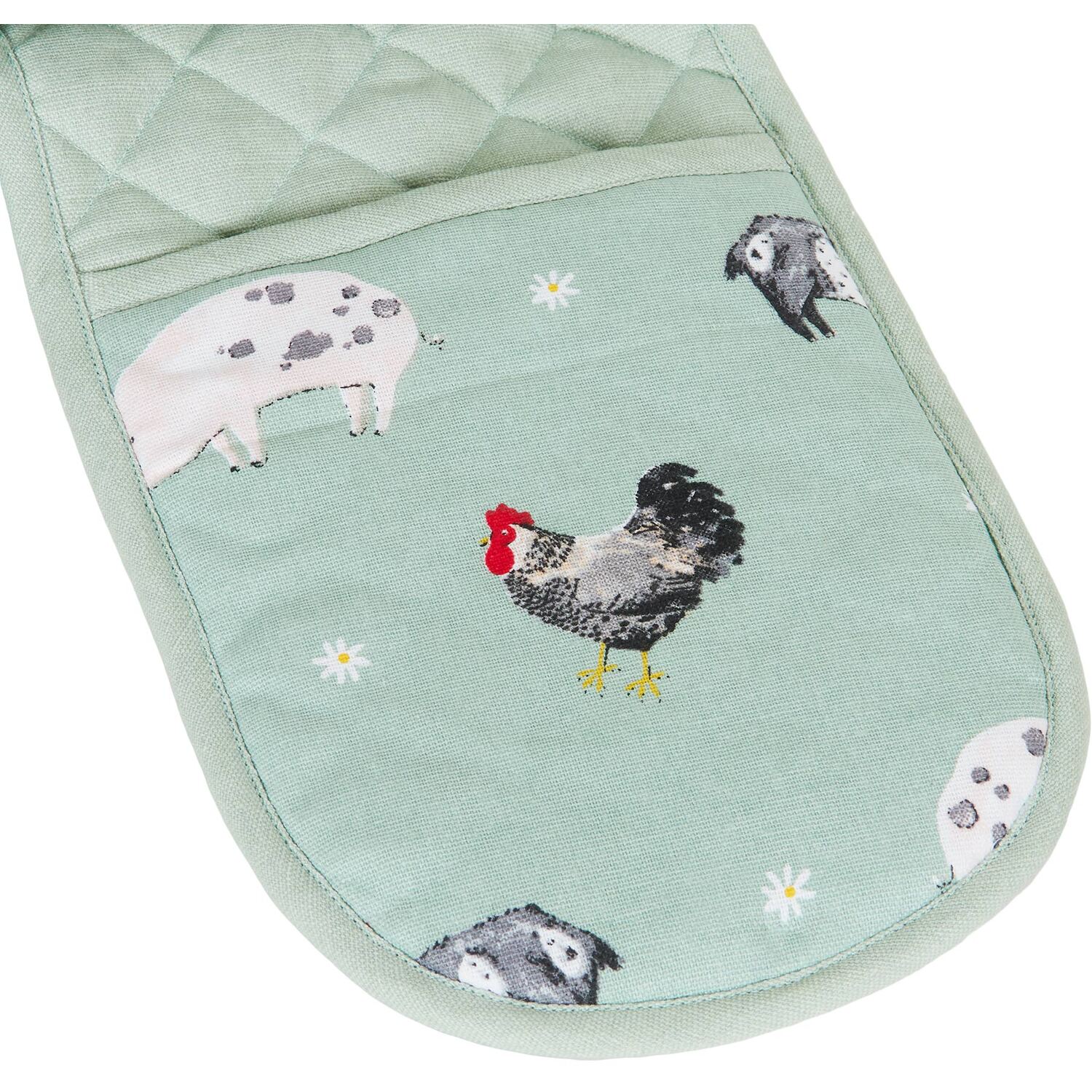 Daisy Farm Double Oven Glove - Green Image 3