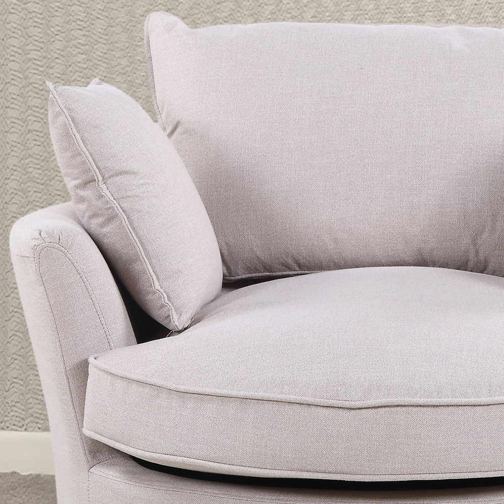 Artemis Home Irwin Sand Swivel Cuddle Chair Image 3