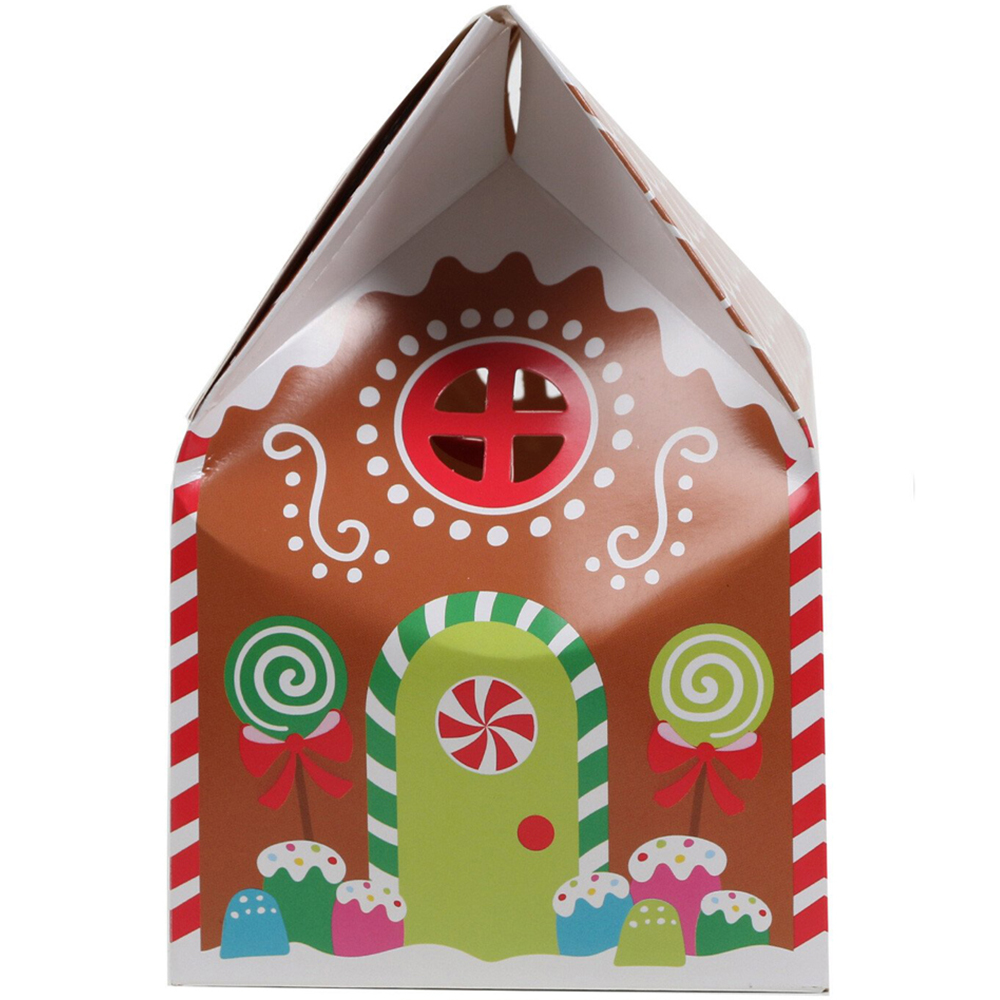 Brown Gingerbread Design Treat Box Image 3