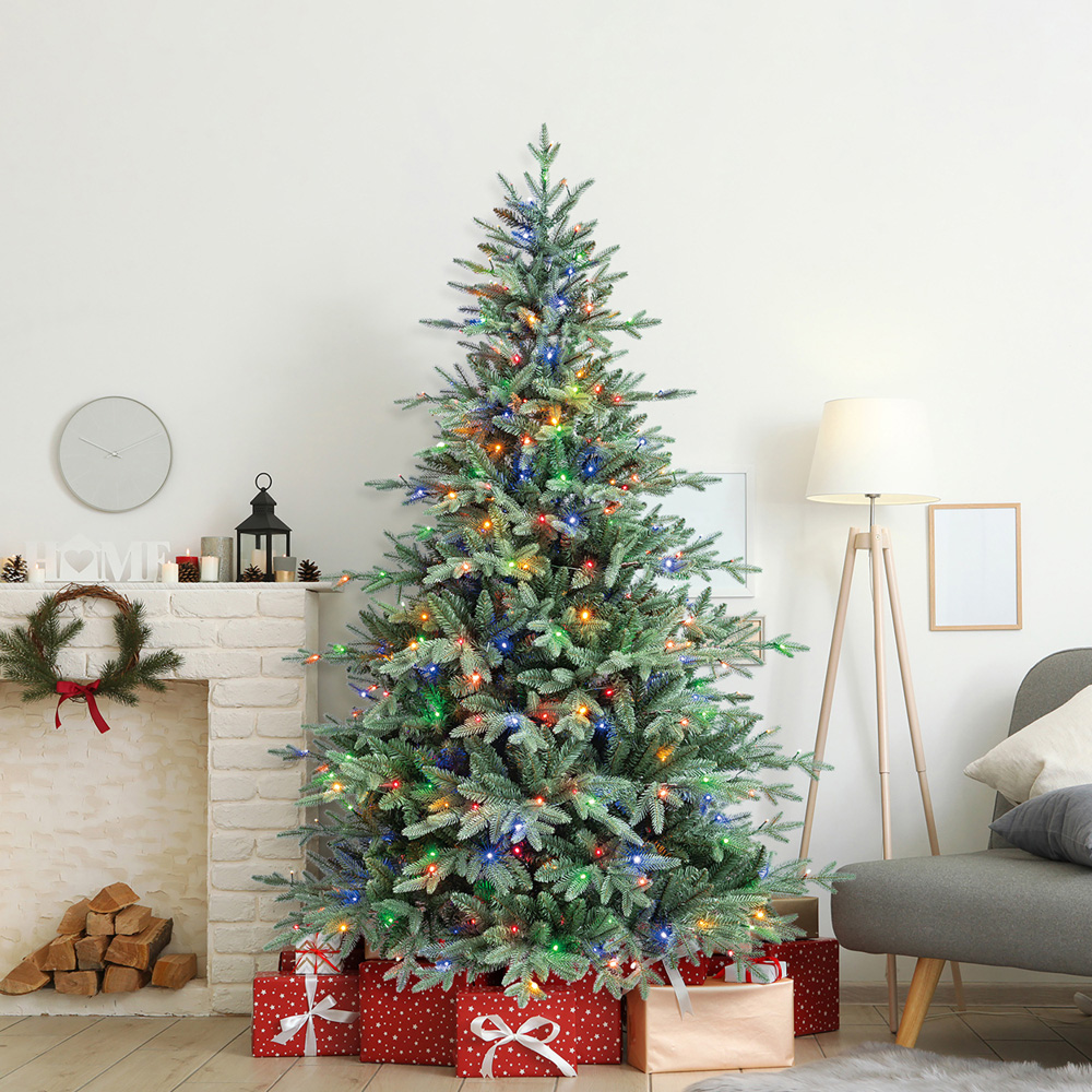 Evergreen Classics Baytown Fir Pre-lit Oxford Pine Artificial Christmas Tree 7ft Image 2
