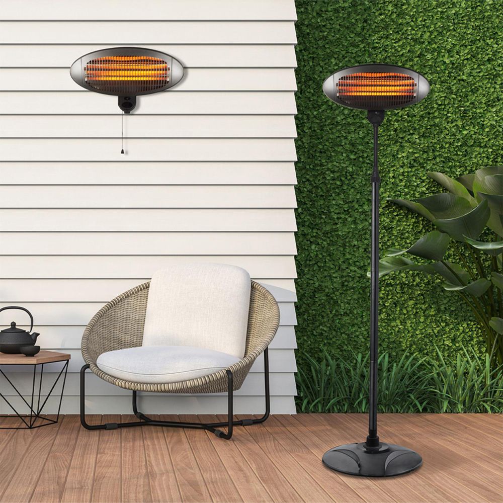 Debonair Quartz Height Adjustable Indoor and Outdoor Waterproof Patio Heater Image 2