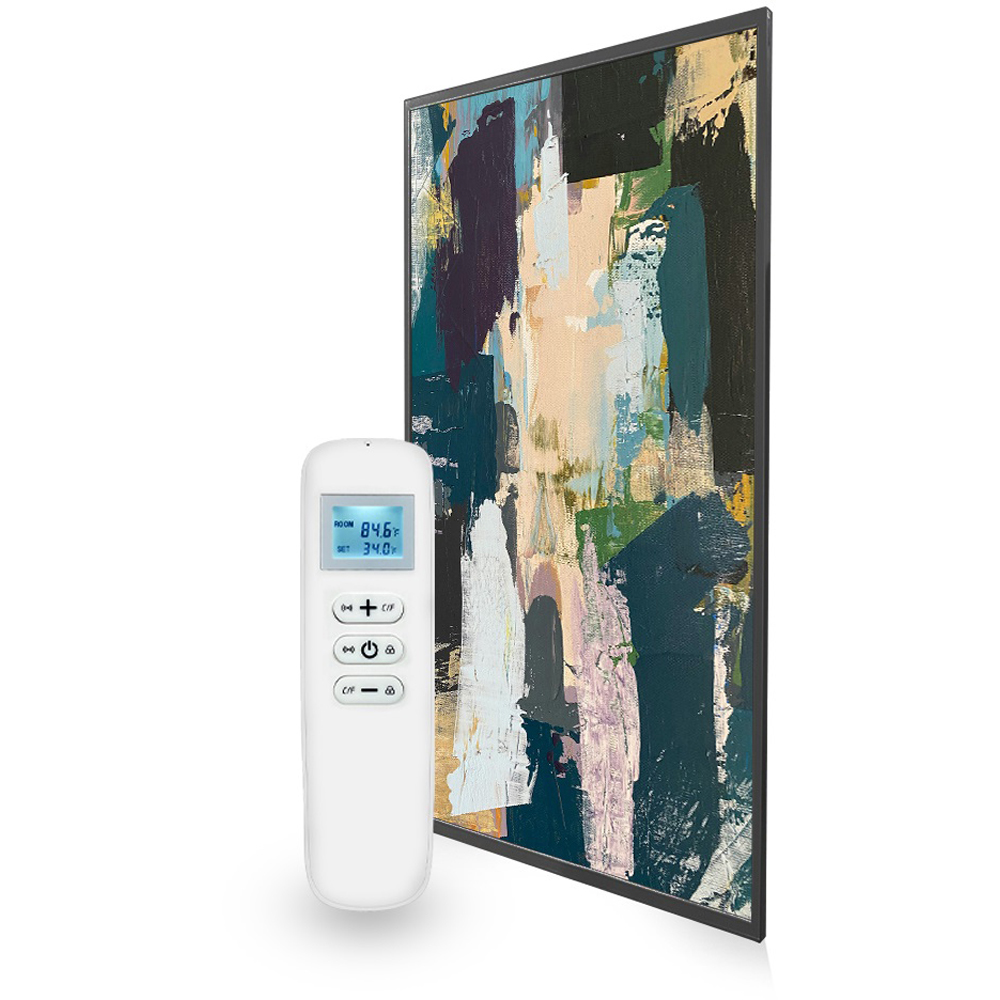 Mirrorstone Classic Nexus 580W Abstract Art Wi-Fi Infrared Heating Panel 595 x 995mm Image 3
