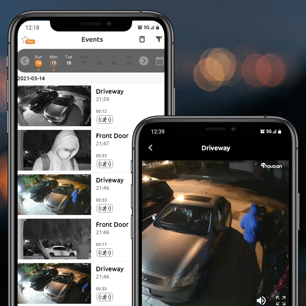 Toucan Pro Wireless Security Camera with Radar Motion Detection Image 4