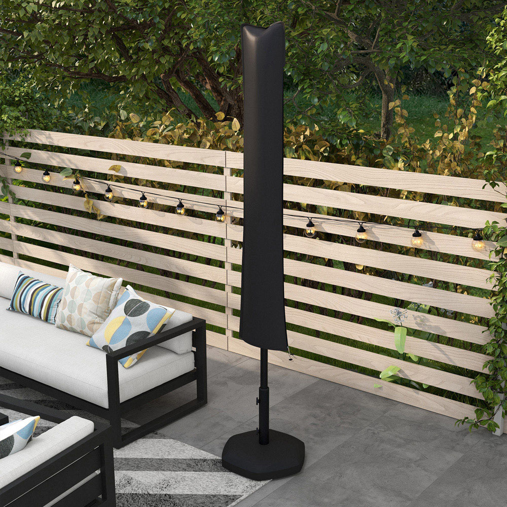 Outsunny Black Banana Parasol Cover Image 2