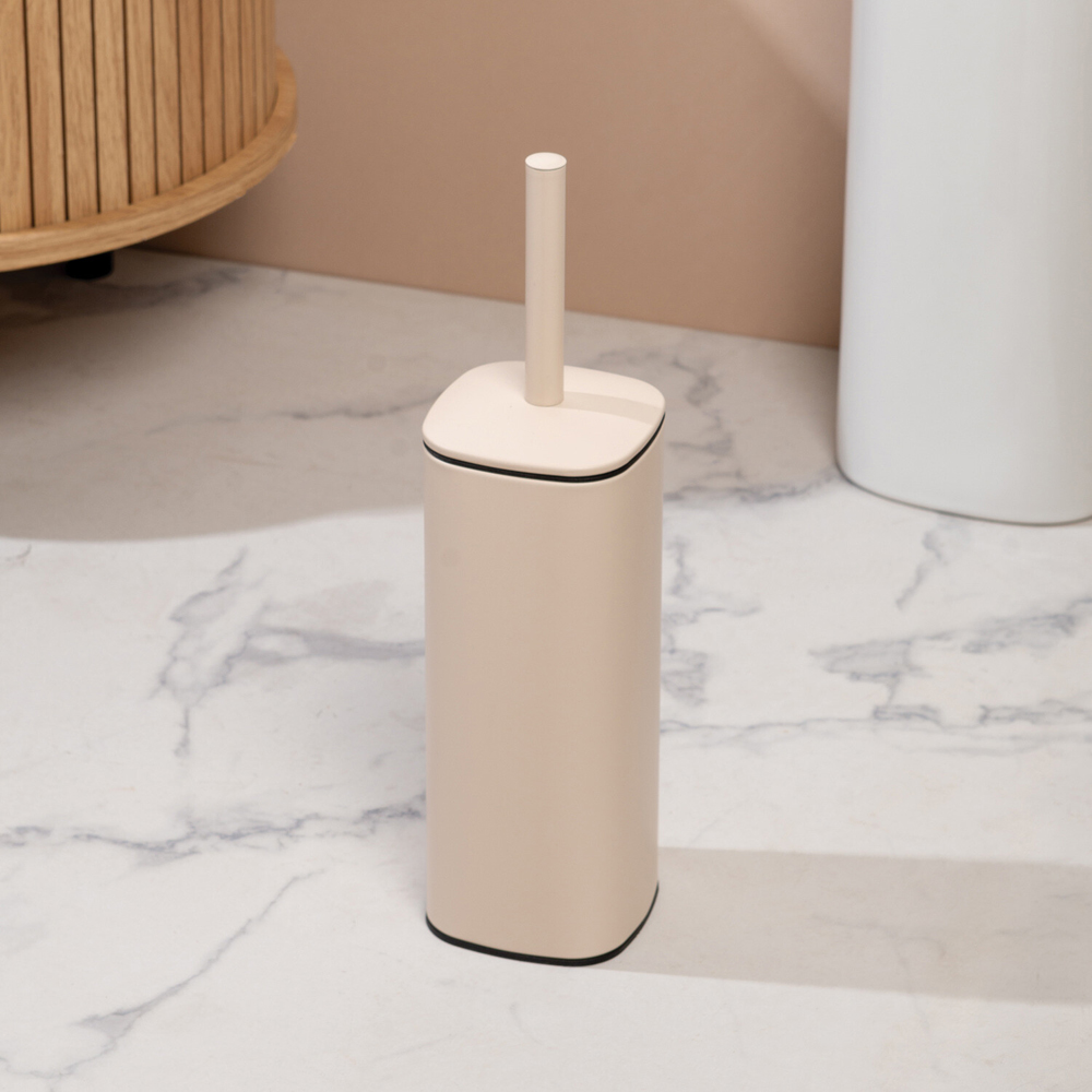 Square Holder Toilet Brush  Ivory Image 2