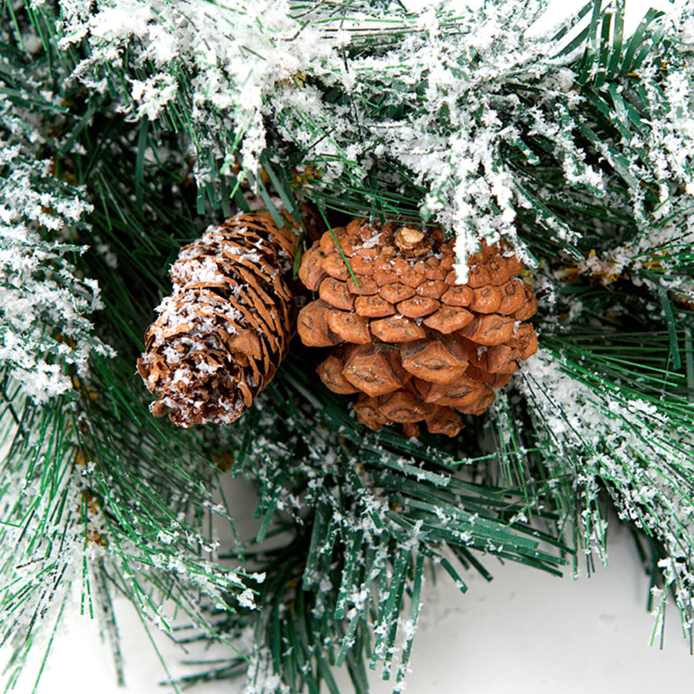 Best Artificial Christmas Garland with Frosted Colorado Pine and Spruce Tips 180cm Image 3