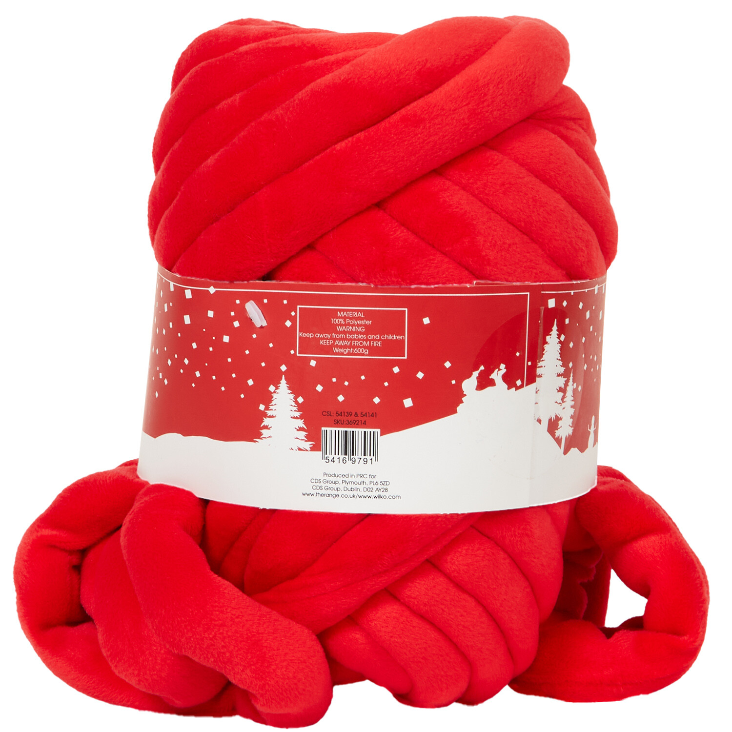 Red Velvet Tube Yarn 600g Image 2