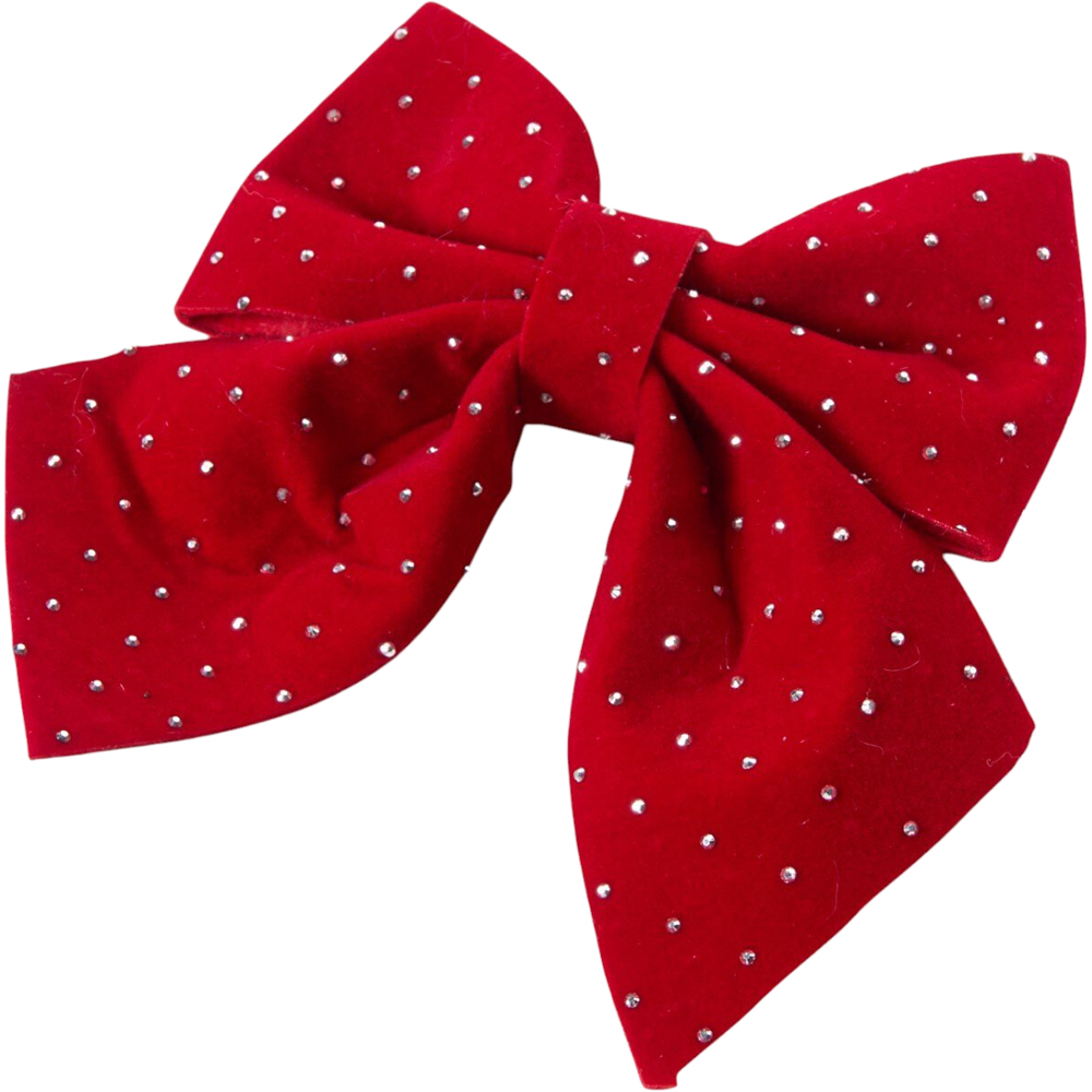 Set of 3 Decorative Bows Red Image 2