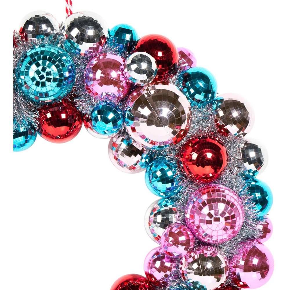 Colourful Disco Ball Wreath Image 3