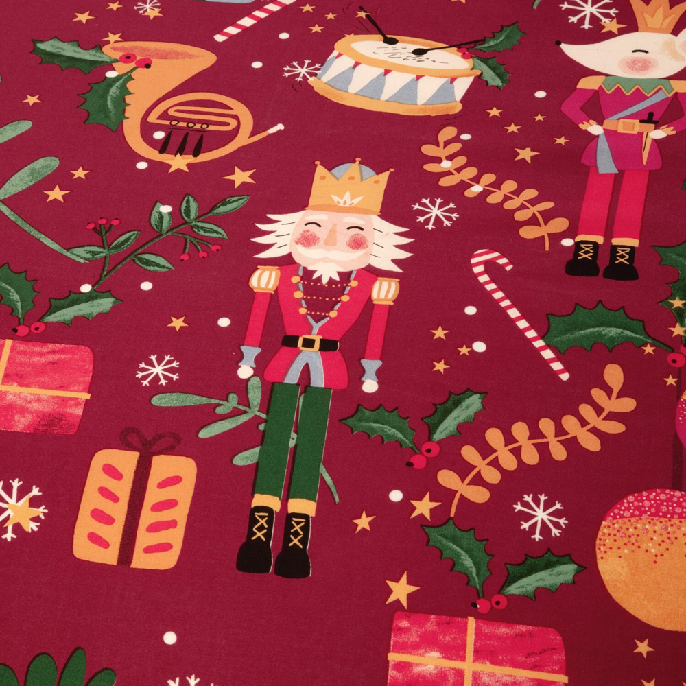 Christmas Nutcracker Duvet Set Red Superking Image 5