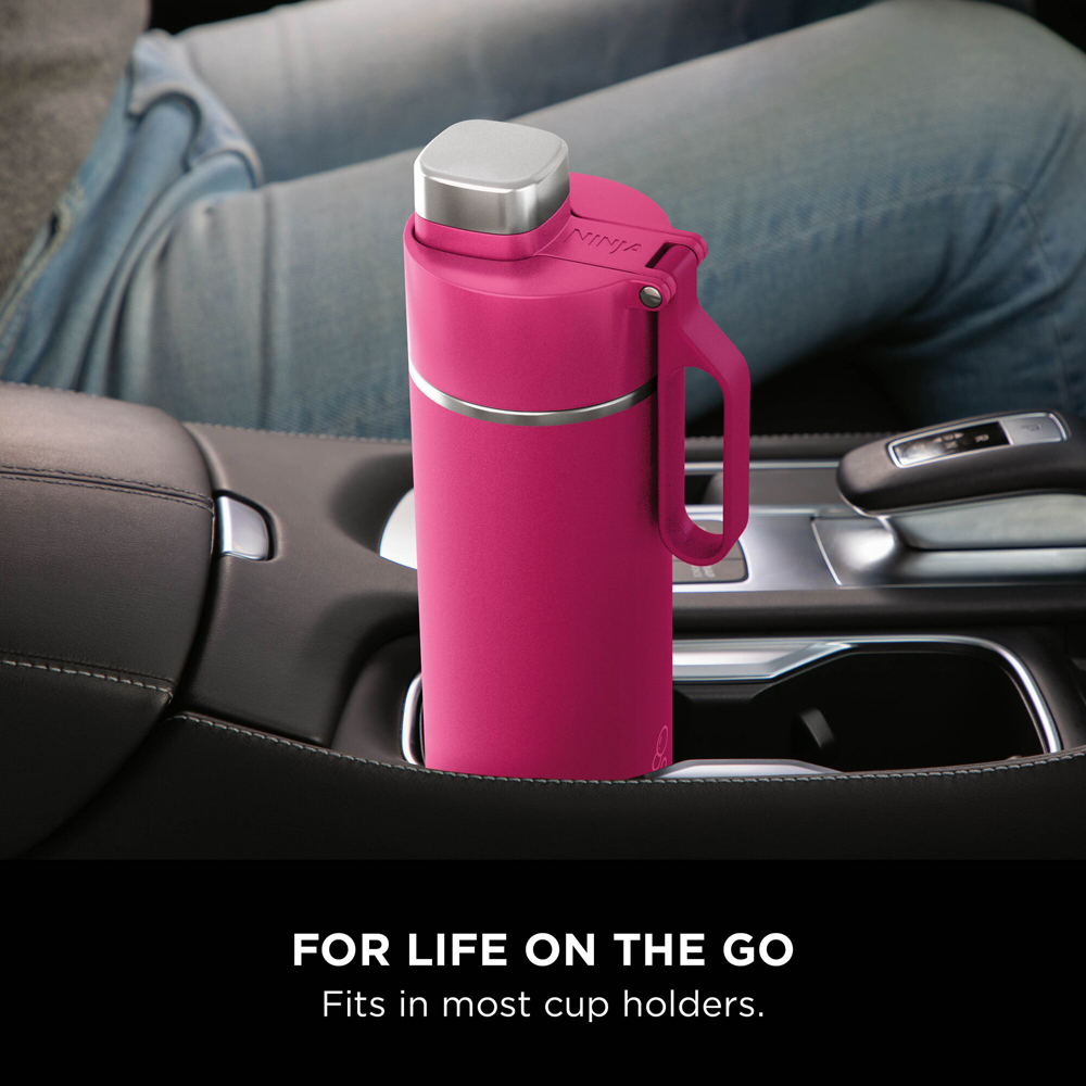 Ninja Thirsti Hot Pink Travel Bottle 530ml Image 3