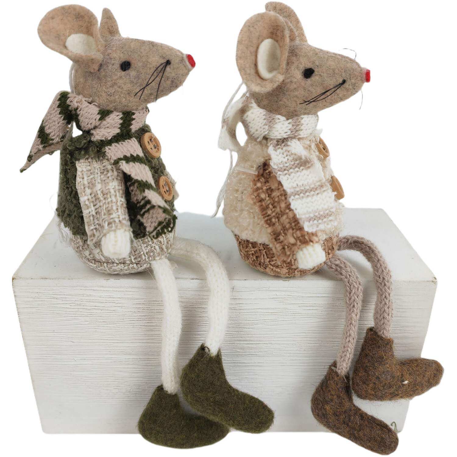 Hanging Fluffy Mouse Multicolour Image 2