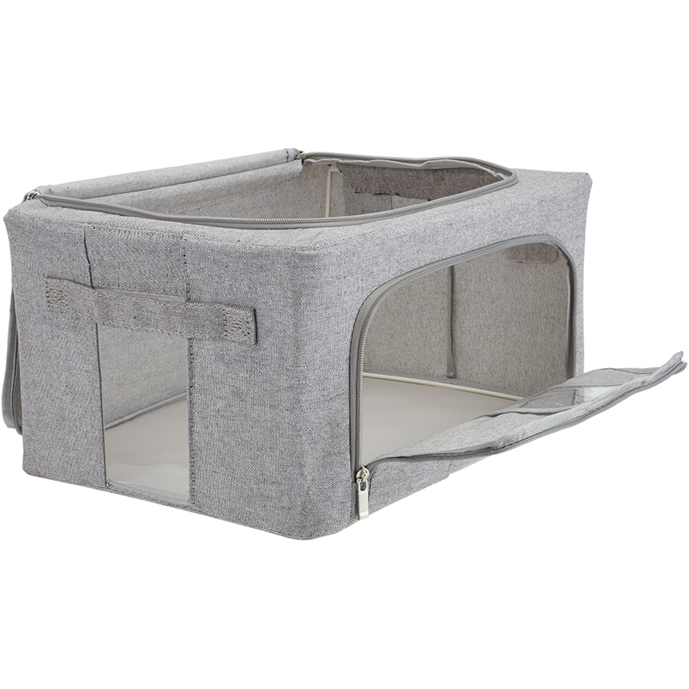 Living and Home Metal Frame Fabric Clothes Storage Box 100L Image 3