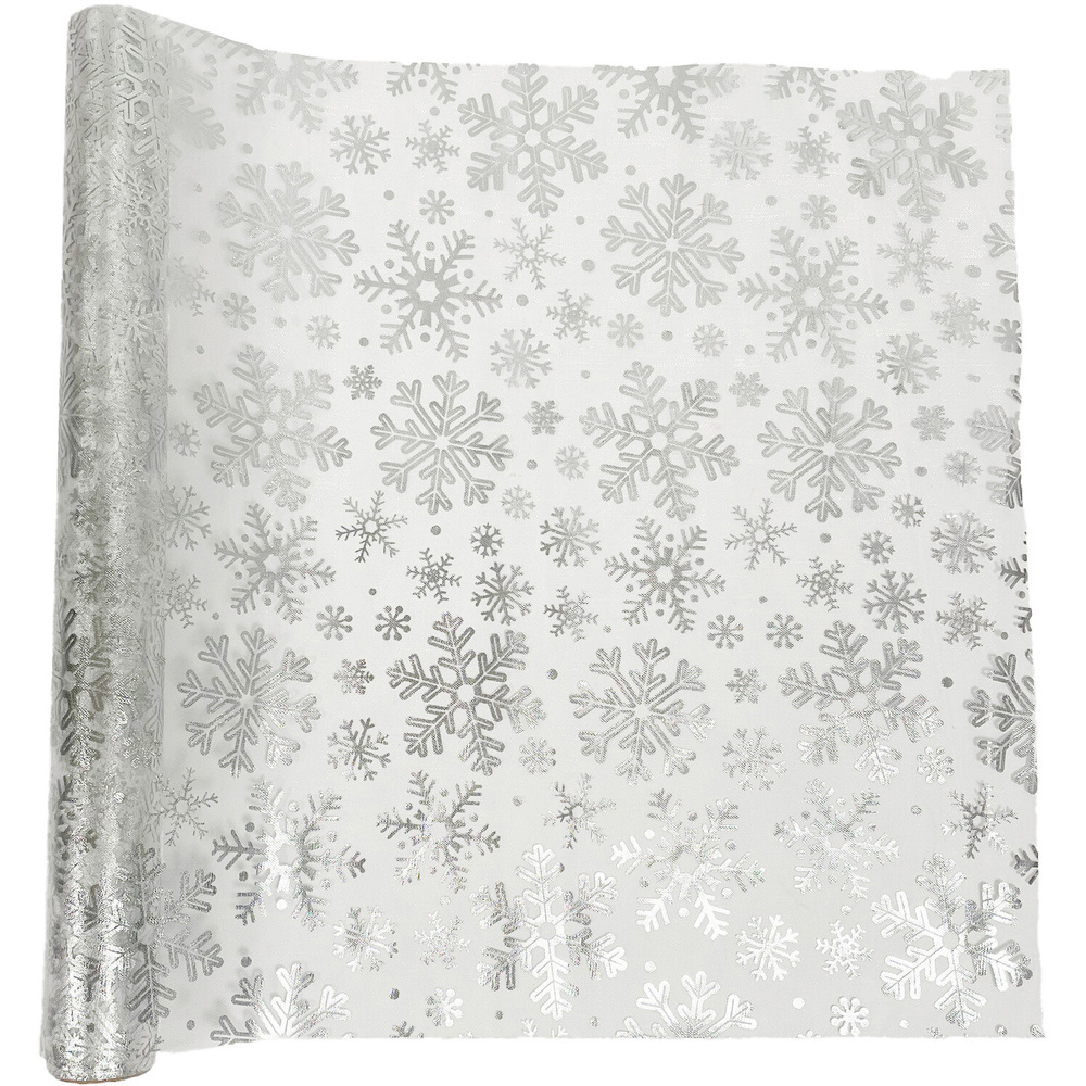 Christmas Foiled Organza Roll Image 5