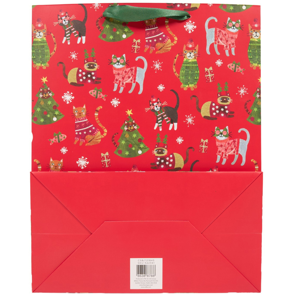 Feline Festive Large Gift Bag Image 4
