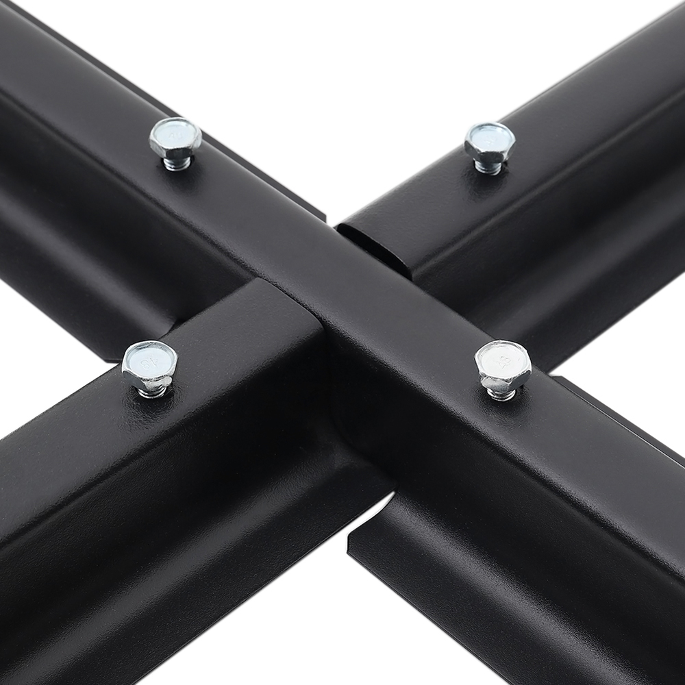 Living and Home Beige Round Crank and Tilt Parasol with Square Fillable Base 3m Image 4