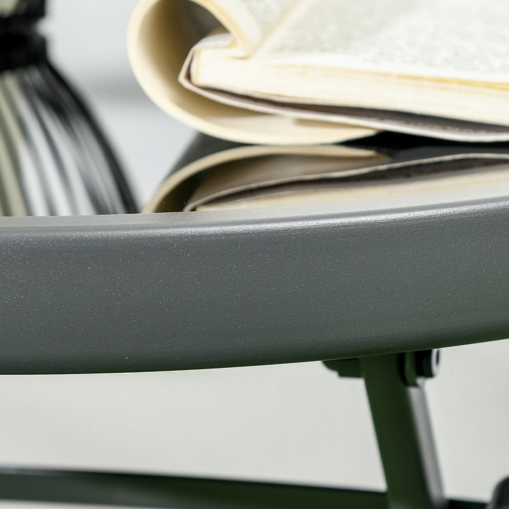 Outsunny 2 Seater Glass Top Foldable Bistro Set Brown Image 3