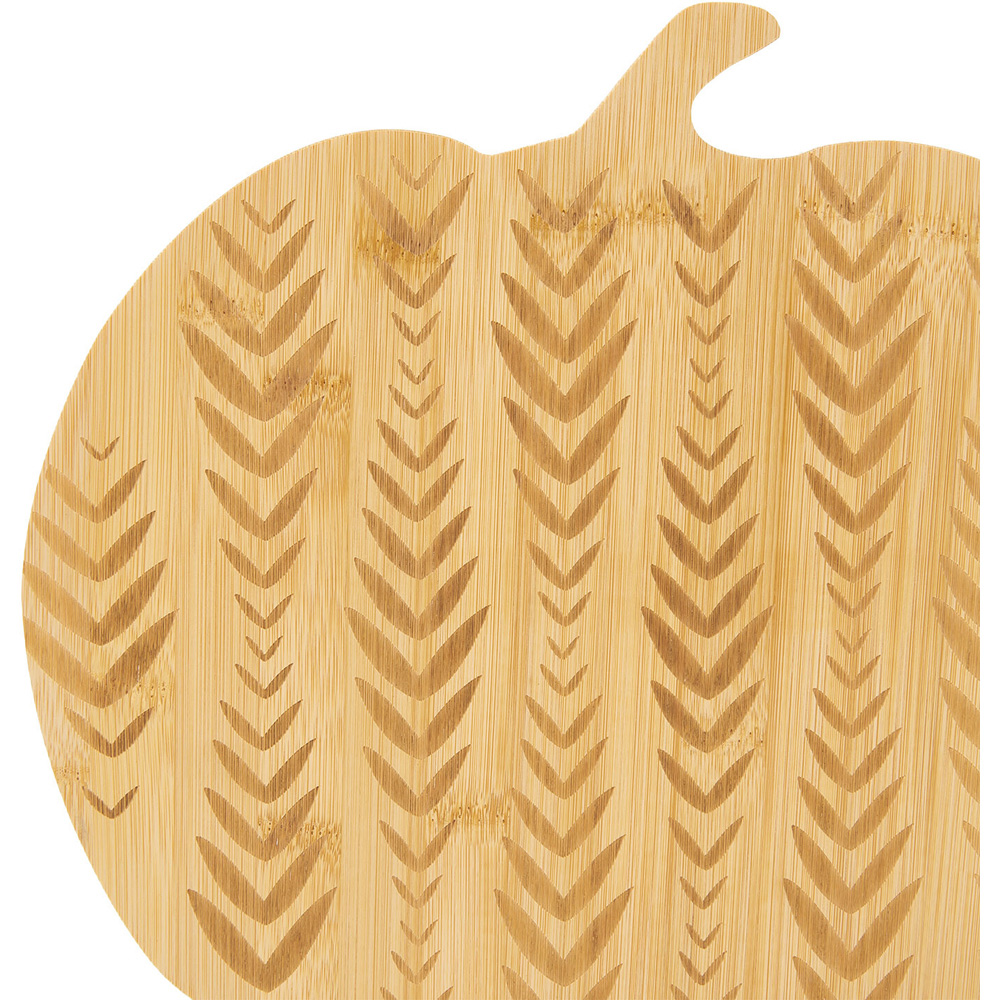 Patterned Pumpkin Serving Board Natural Image 5