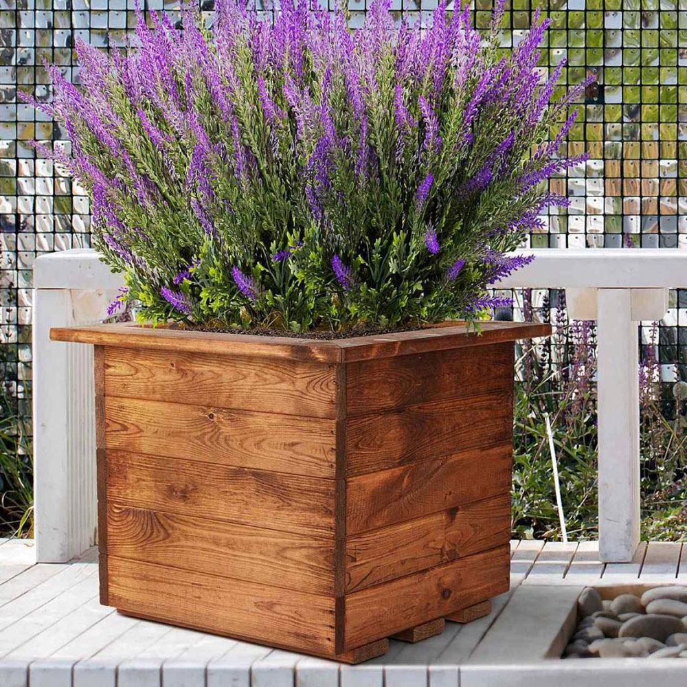 Lechuza Hortico Scandinavian Redwood Window Box Planter 47cm 2 Pack Image 5