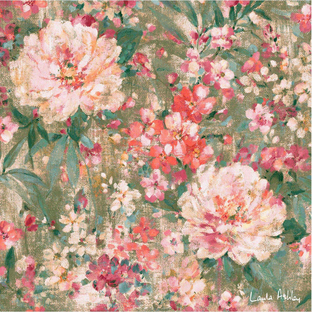 Laura Ashley Mayville Floral White Frame Wall Art 50 x 50cm Image 4