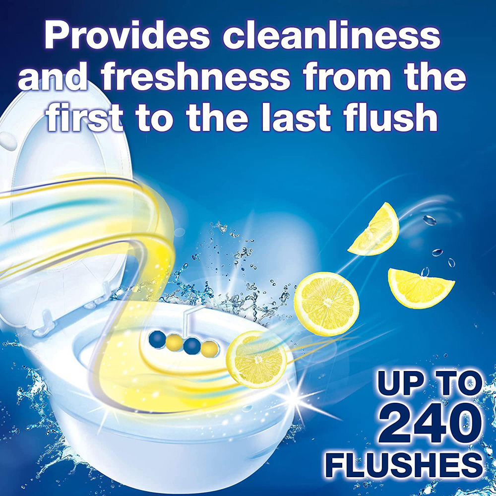 Bloo Power Active Fresh Flowers and Lemon Anti Limescale Toilet Rim Block 50g 15 Pack Image 5