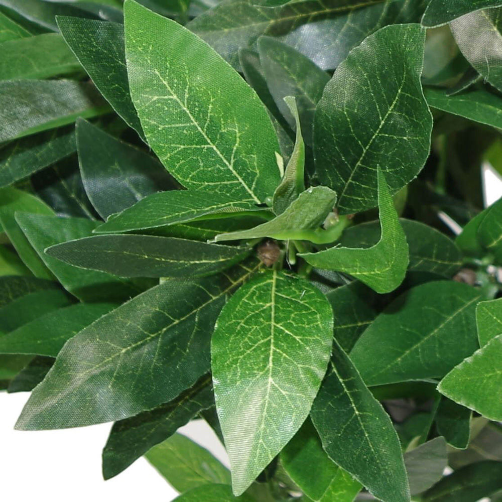Leaf Plain Stem Topiary Bay Laurel Ball Artificial Tree 2 Pack Image 3