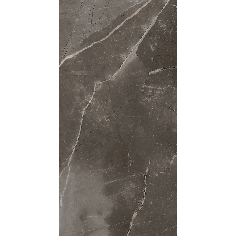 Johnson Tiles Melford Marble Dark Brown Rectified Wall Tile Sample 600 x 300mm Image 2