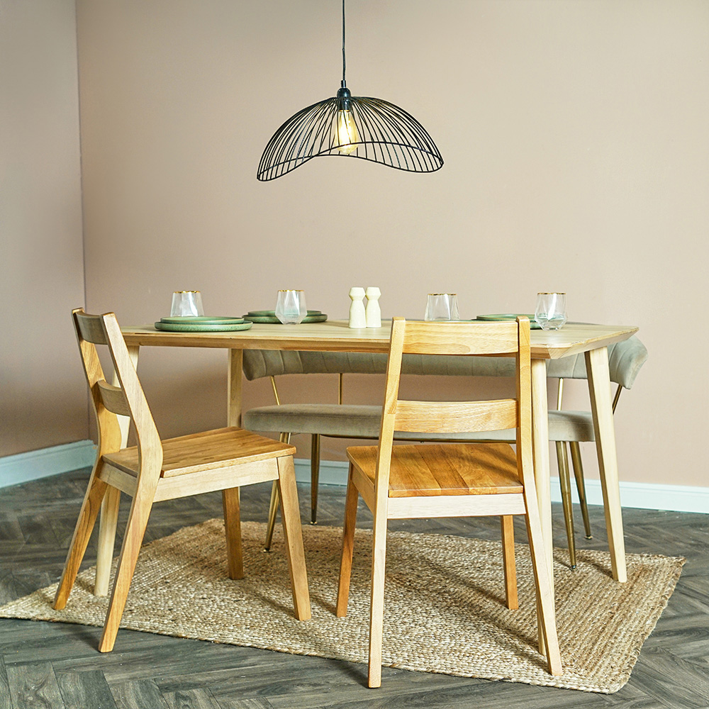 ValueLights Covelas Black Wavy Wire Pendant Light Shade Image 5