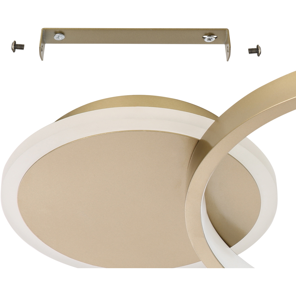 Gafares LED Gold/White Flush Light Image 3