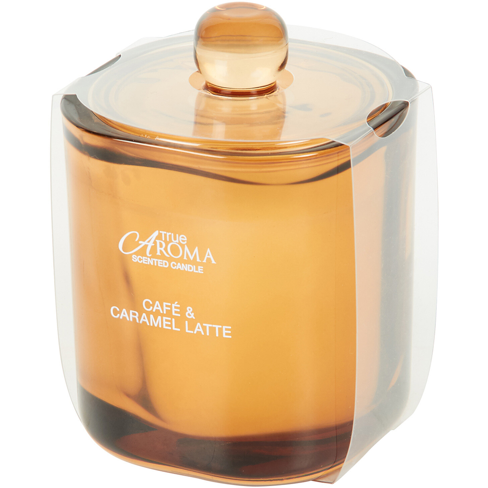 True Aroma Glass Candle -  Cafe and Caramel Latte Image 4