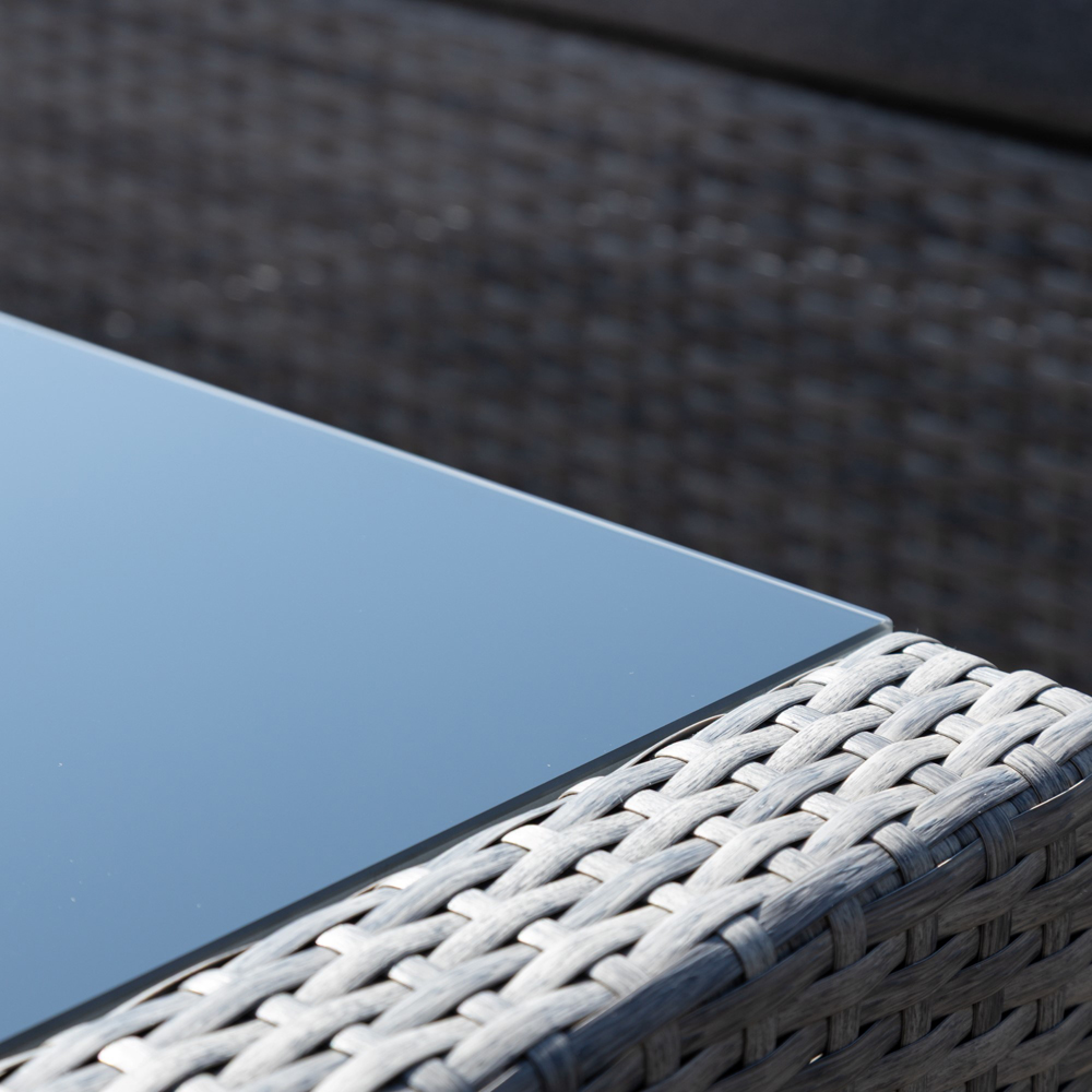 Artemis Home Covea 4 Seater Dark Grey Rattan Lounge Set with Cushion Image 3