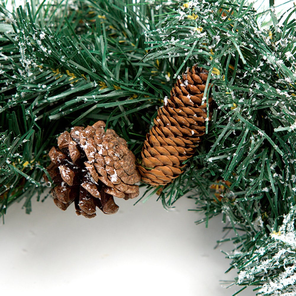 Best Artificial Christmas Garland with Frosted Colorado Pine and Spruce Tips 180cm Image 2