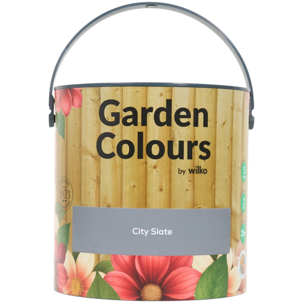 Wilko Garden Colours City Slate Wood Paint 2.5L Image 12