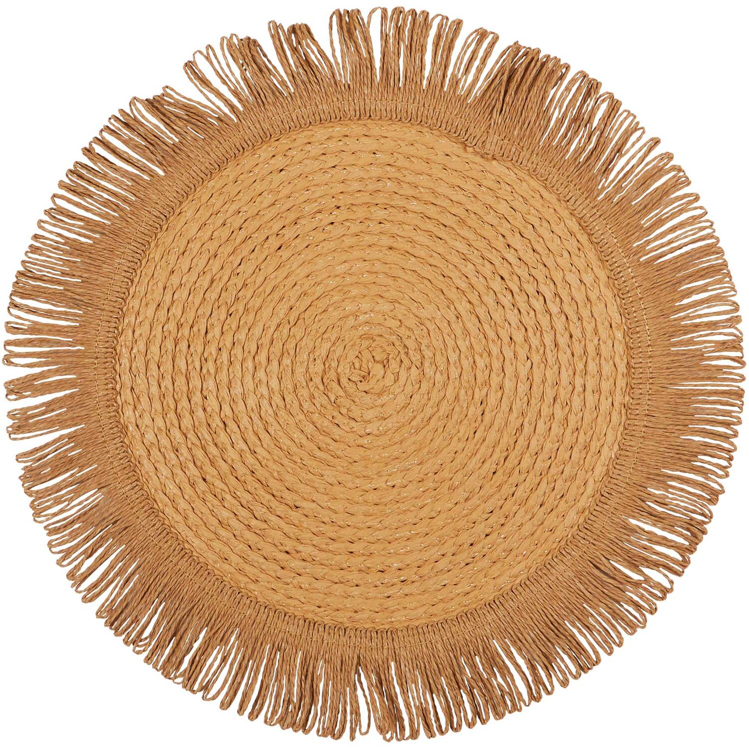 Fringed placemat Natural Image 3