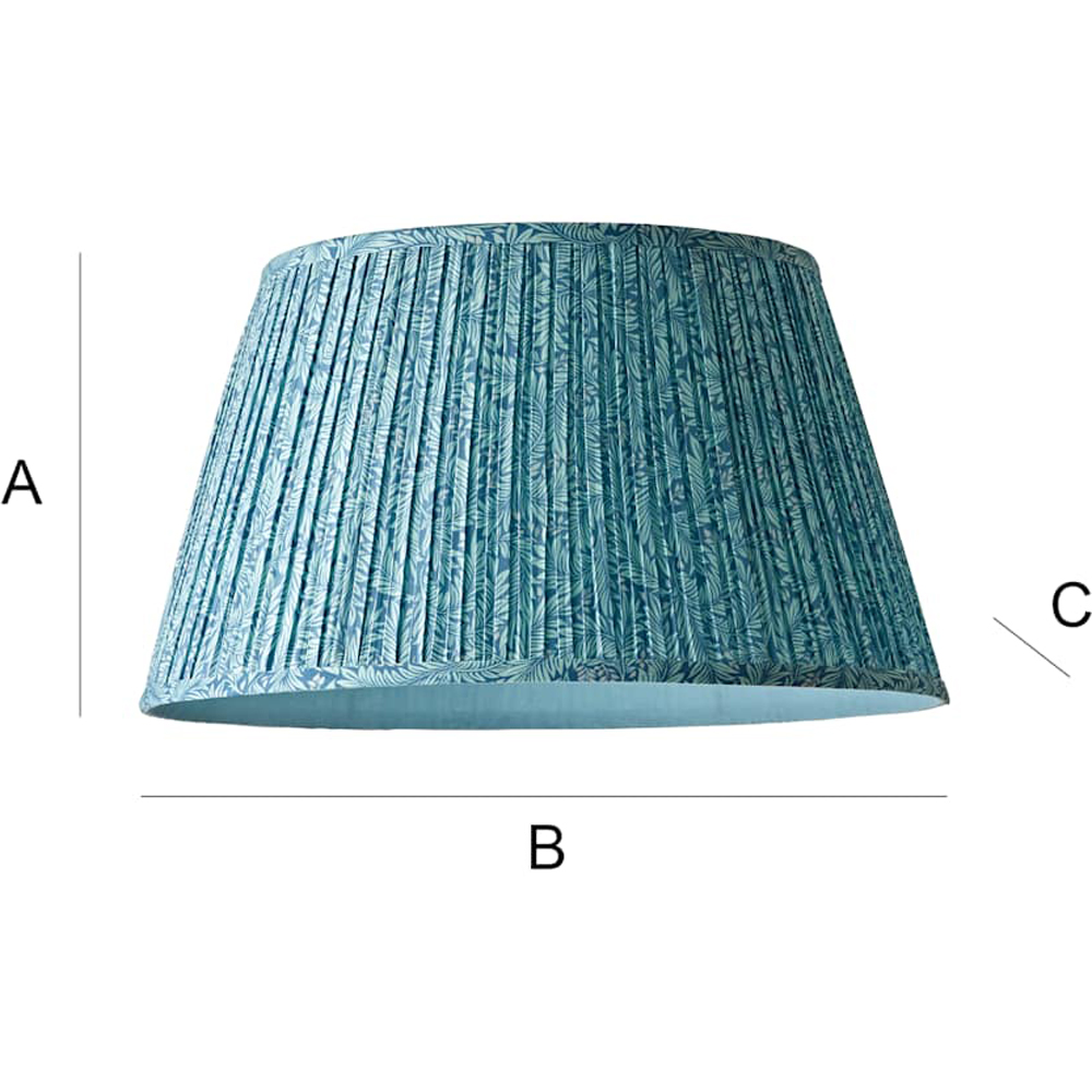 ValueLights Alba Tapered Leaf Pleated Large Ceiling Lamp Shade Image 8