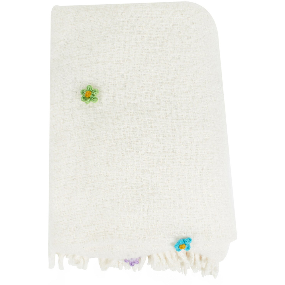 Fleur Throw - Ivory Image 2