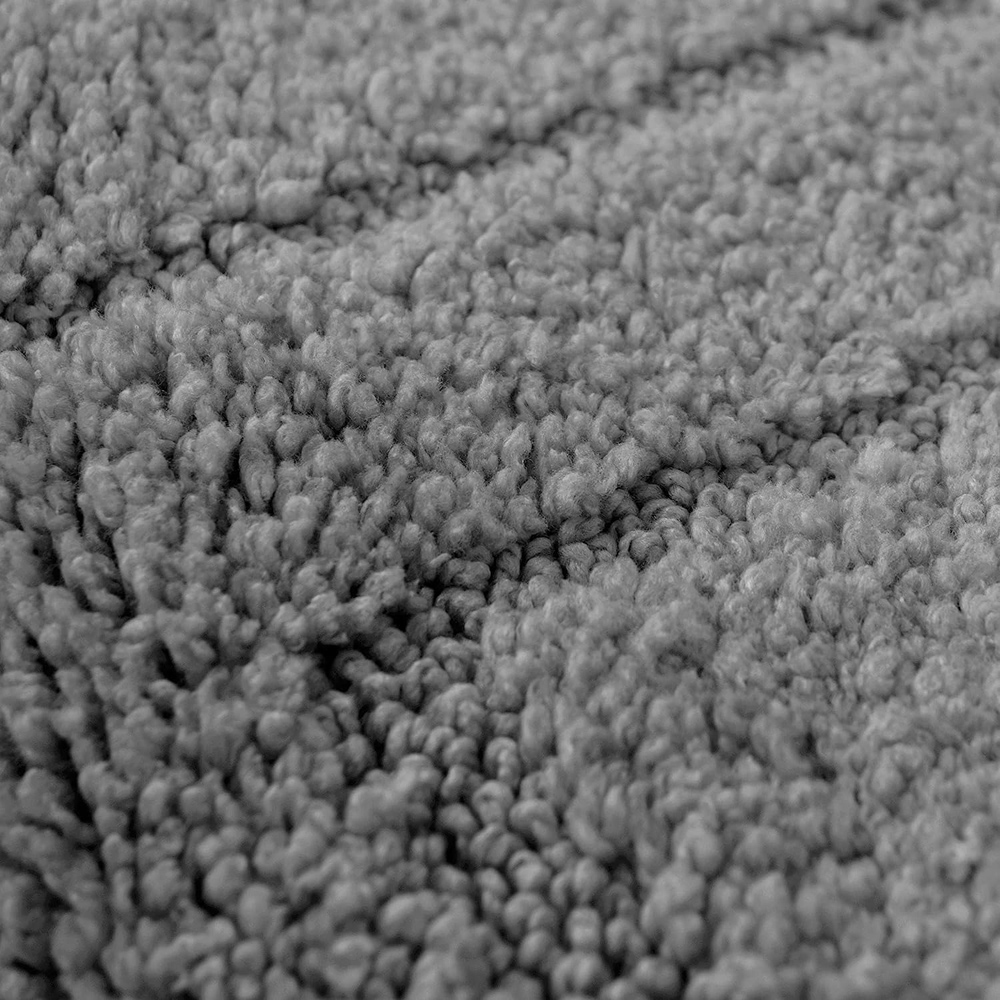 Allure Bath Fashions 2 Piece Mid Grey Non Slip Bath and Pedestal Mat Set Image 2