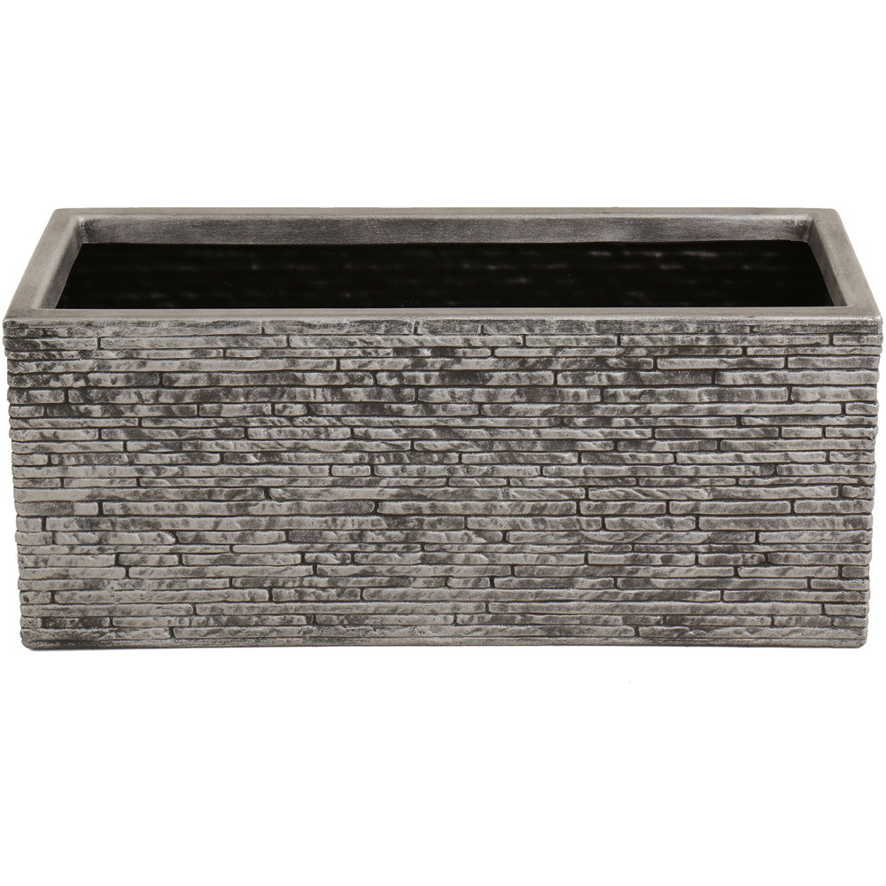 Charles Bentley Slate Pewter Trough Planter Image 3