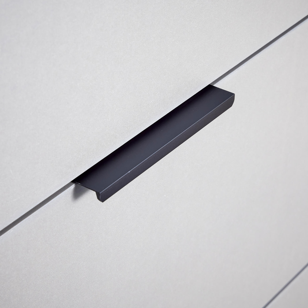 Home Source Phoenix 6 Drawer Grey Wide Chest of Drawers Image 5