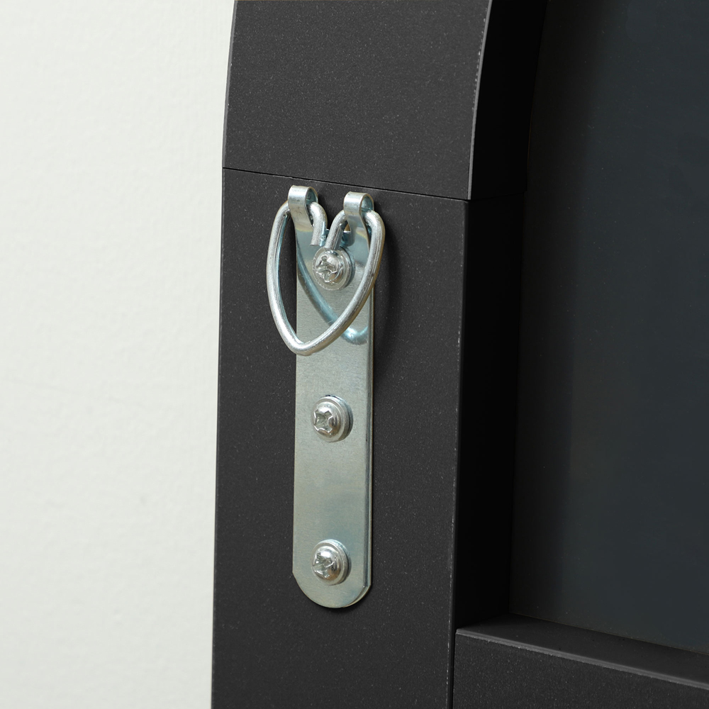 Portland Black Full Length Floor Mirror 50 x 150cm Image 3