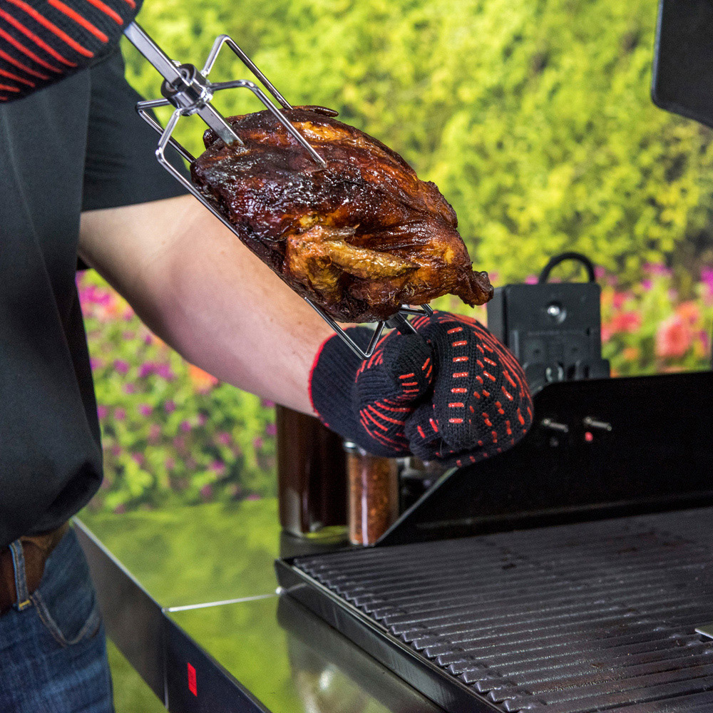 Char-Broil Stainless Steel Universal Electric Rotisserie Set Image 8