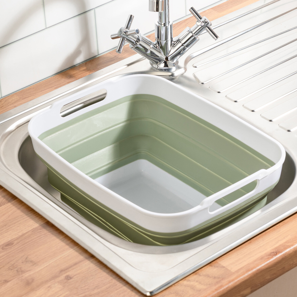 My Home Collapsible Sink Bowl Sage Image 2