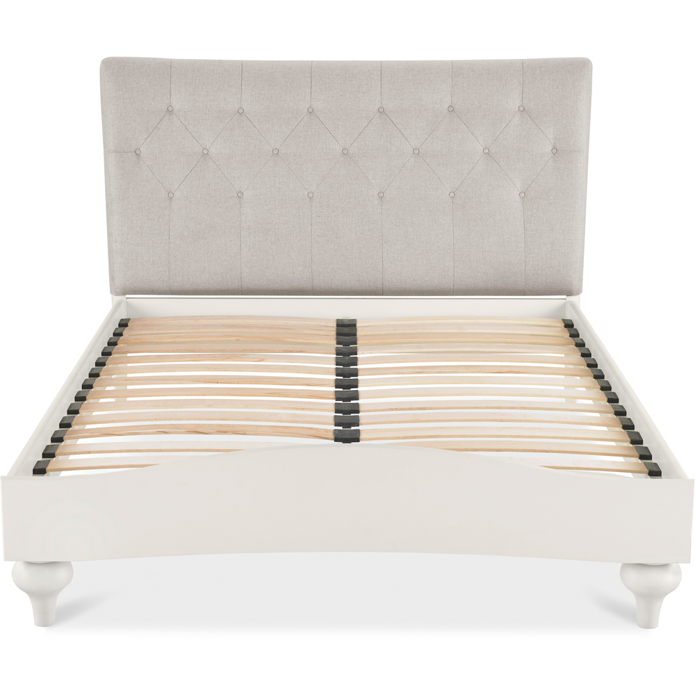 Bentley Designs Montreux King Size Pebble Grey Vertical Stitch Upholstered Bedstead Image 3